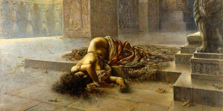 Augusto Valli - Semiramide morente 1893