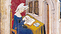 Cristina allo scrittoio, London, British Library, ms.4431, f.4