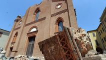 Il duomo di Mirandola dopo il terremoto