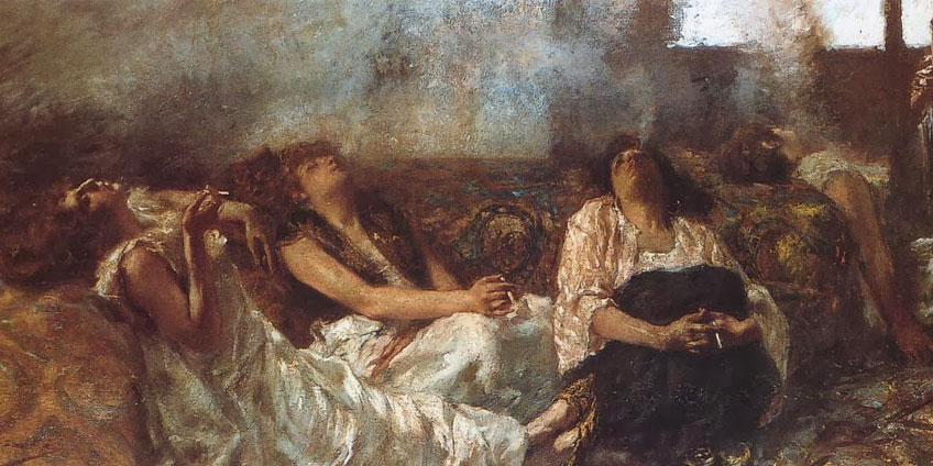 Gaetano Previati - Fumatrici di oppio, 1887