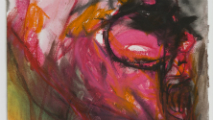 Uno dei lavori della Bhabha esposti in mostra (particolare)
