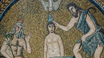 Ravenna, Battistero degli Ariani, la cupola musiva