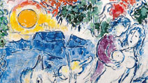 Marc Chagall, Sole giallo, 1958