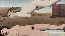 Paul Delvaux, Le R&ecirc;ve, 1935 collezione privata, in deposito presso il Mus&eacute;e d&rsquo;Ixelles-Bruxelles