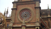Augusto C. Ferrari, Rosone e particolari della facciata della Chiesa del Sacro Cuore di Cordoba