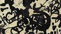 Una delle tele di Shafik in mostra a Parma