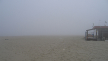 Nebbia sul mare Adriatico