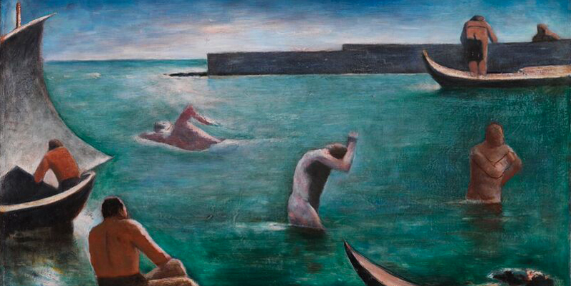 Carlo Carrà, i nuotatori, 1932