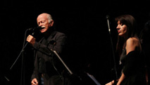 Gino Paoli e Diana Torto durante il concerto