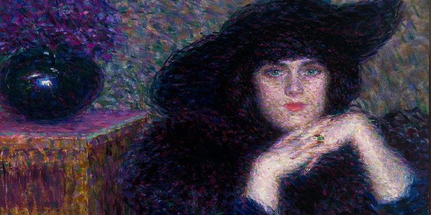 Enrico Lionne, Violette, 1913, olio su tela